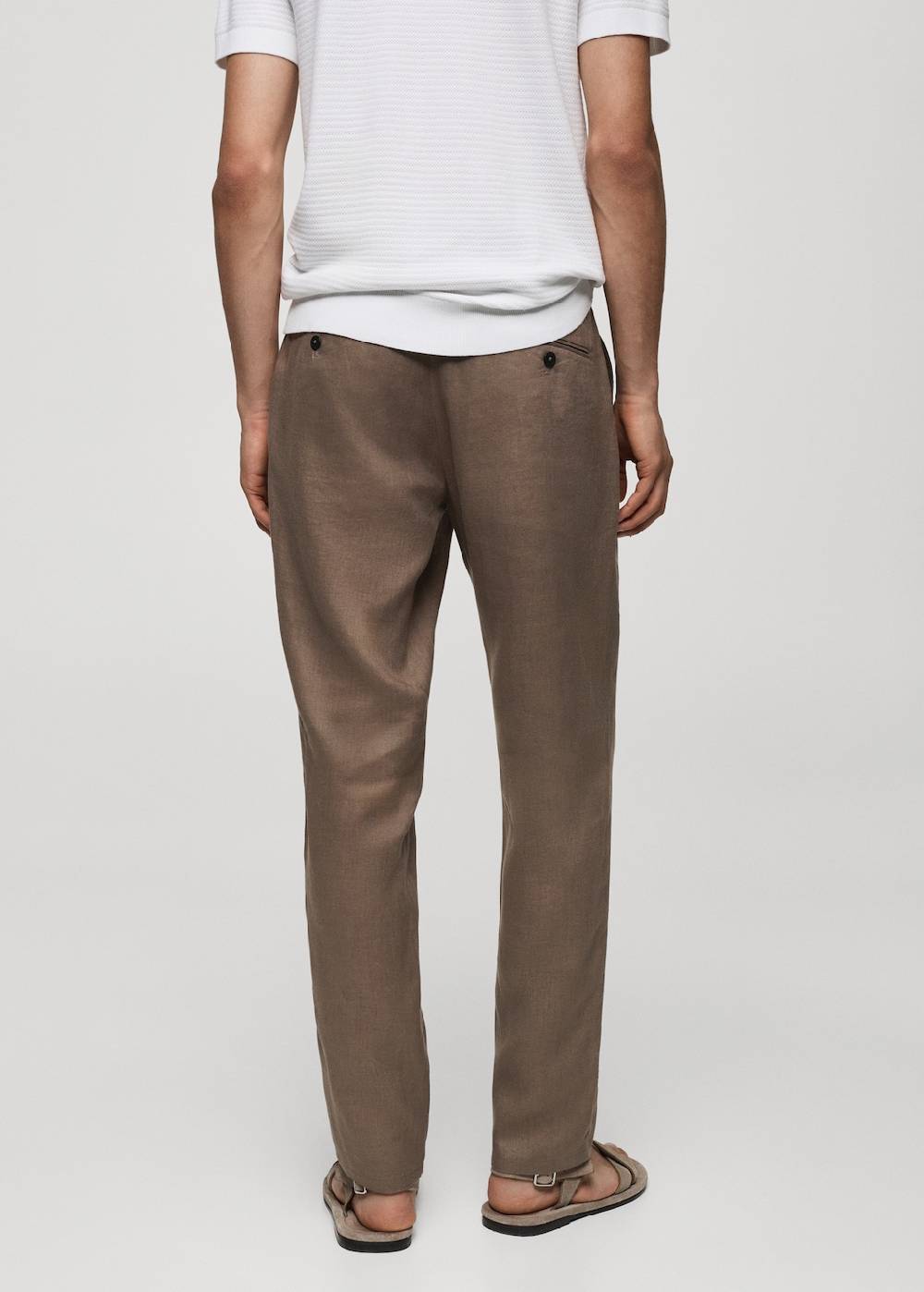 Mango Slim Fit-Hose aus 100 % Leinen Bis zu 55% Rabatt