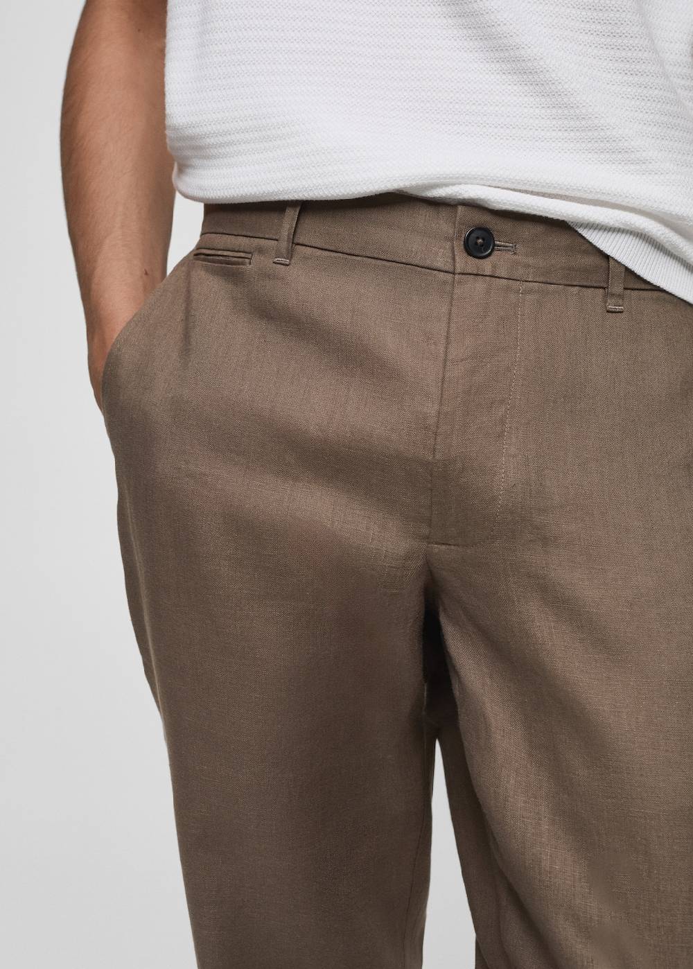 Mango Slim Fit-Hose aus 100 % Leinen Bis zu 55% Rabatt