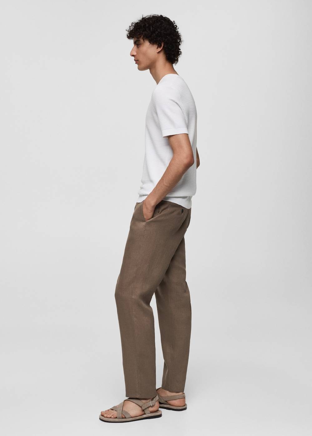 Mango Slim Fit-Hose aus 100 % Leinen Bis zu 55% Rabatt