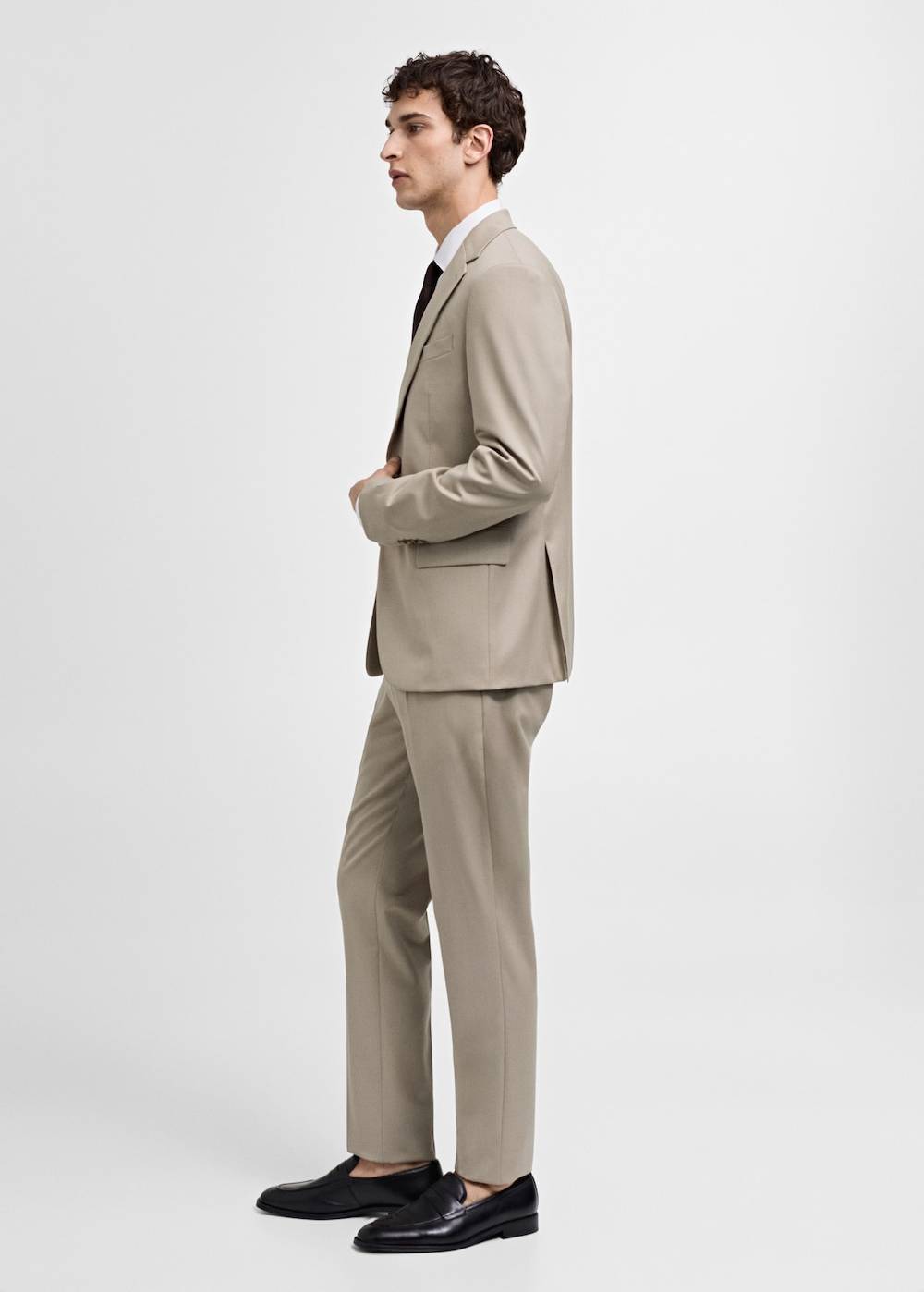 Mango Slim-Fit-Sakko aus 100 % Schurwolle Super Rabatt