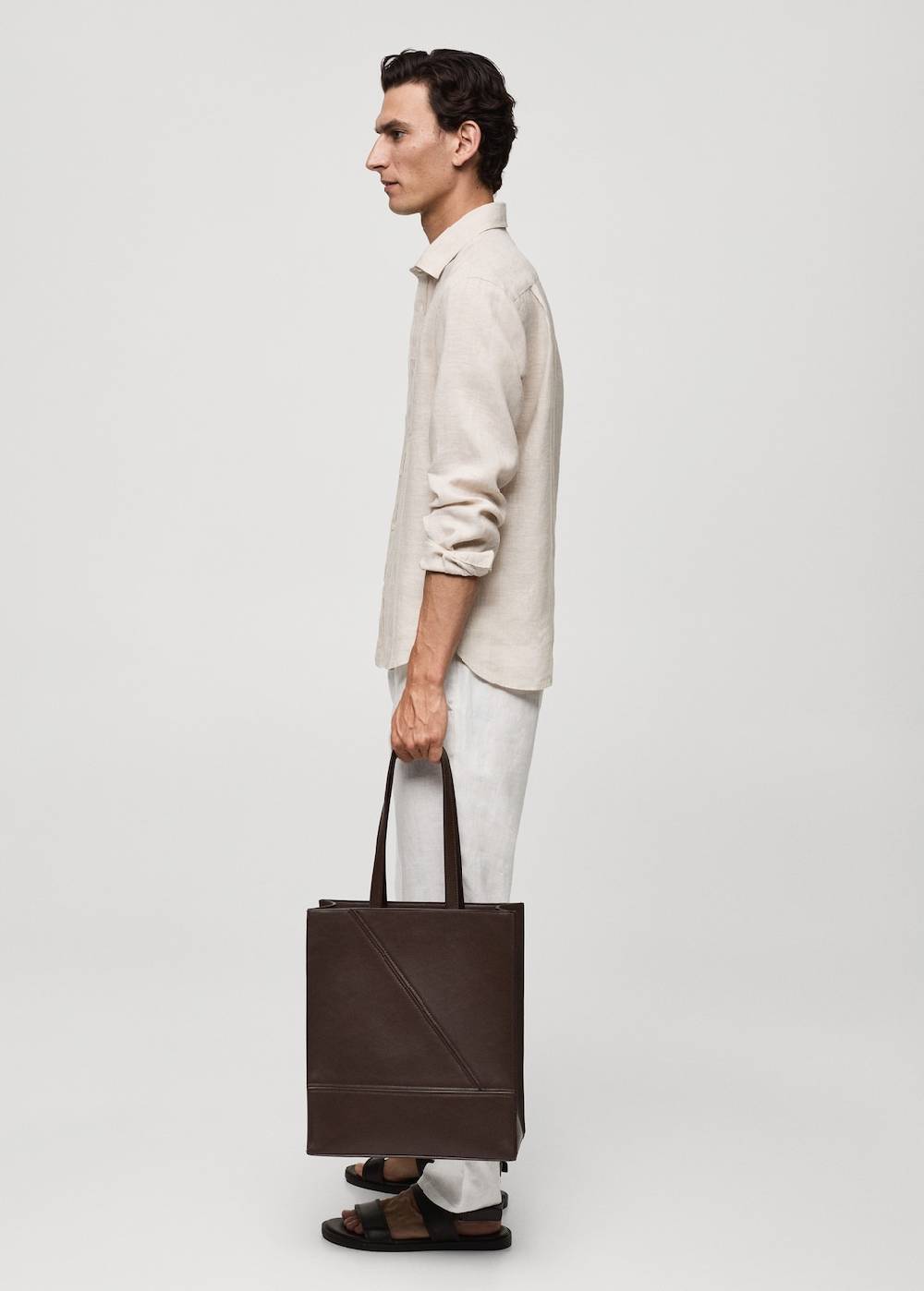 Mango Classic-Fit-Hemd aus 100 % Leinen 50% Rabatt mit kostenlosem Versand