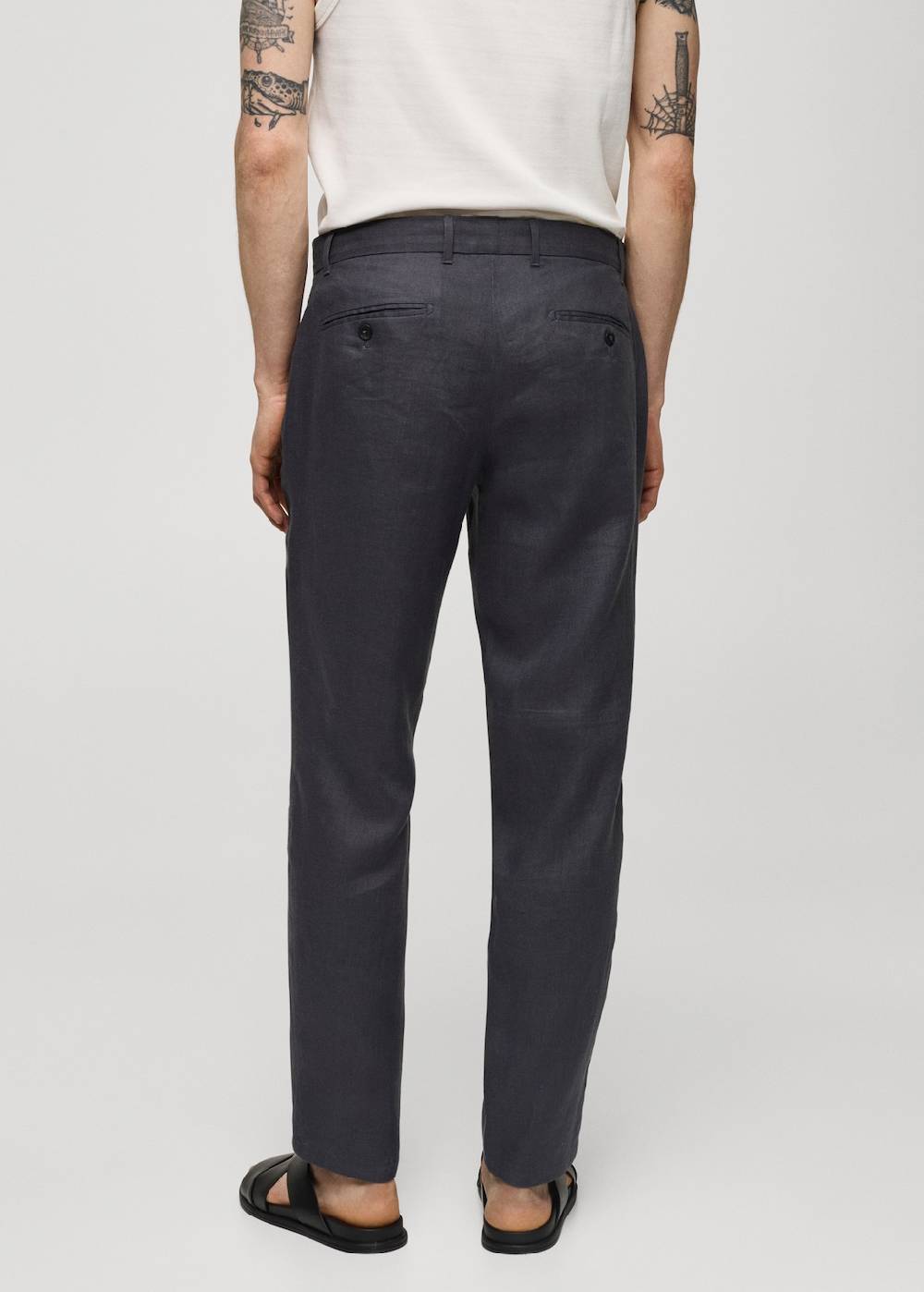 Mango Slim Fit-Hose aus 100 % Leinen Clearance-Verkauf