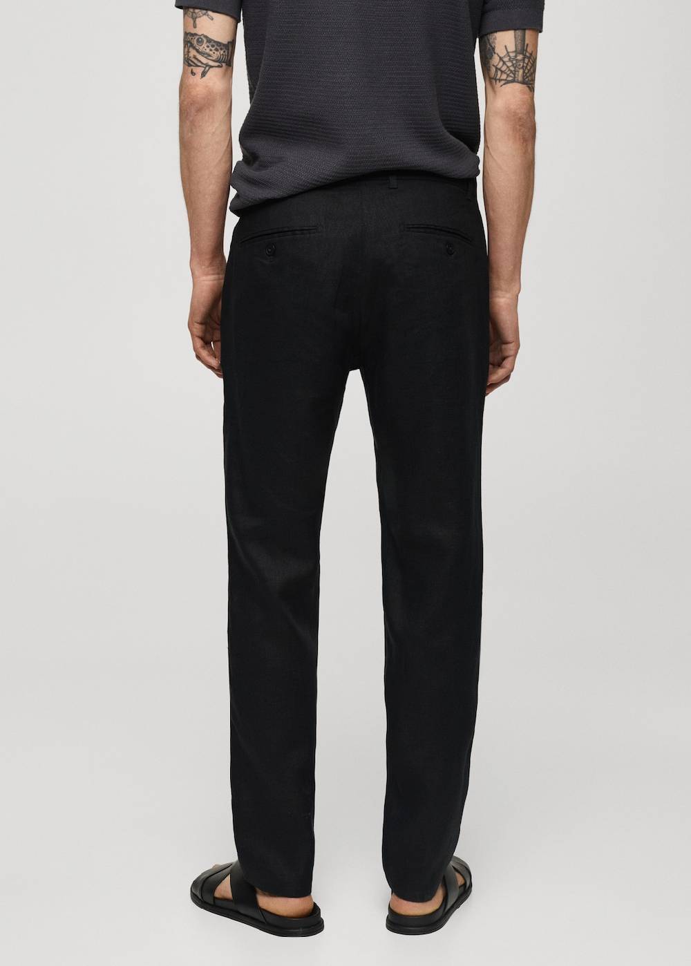 Mango Slim Fit-Hose aus 100 % Leinen Kostenloser Versand international