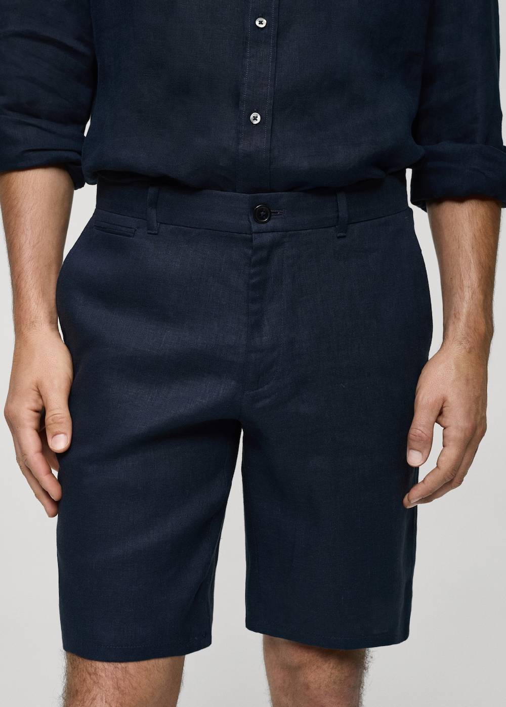 Mango Slim-Fit-Bermudashorts aus 100 % Leinen Begrenzt auf 3 Tage
