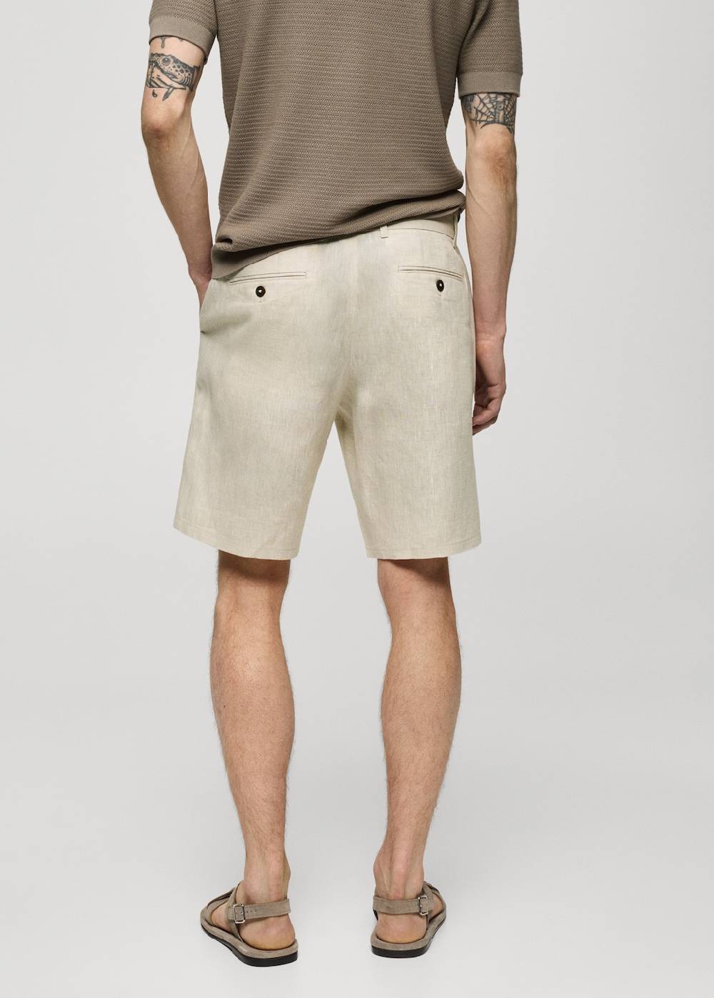 Mango Slim-Fit-Bermudashorts aus 100 % Leinen 50% Rabatt für begrenzte Zeit