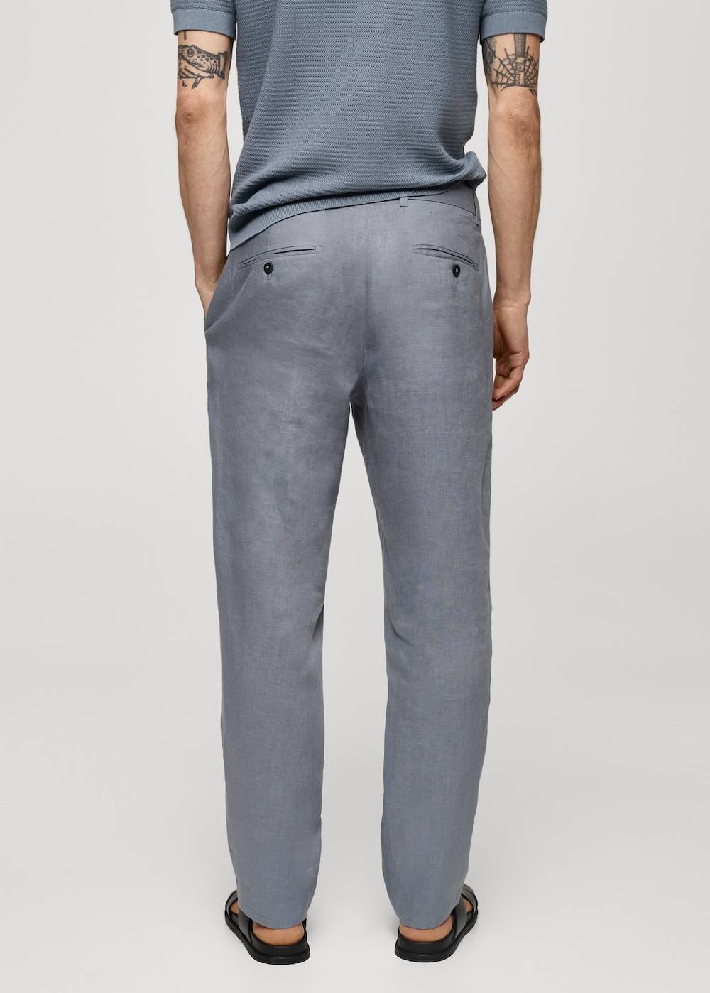 Mango Slim Fit-Hose aus 100 % Leinen Online