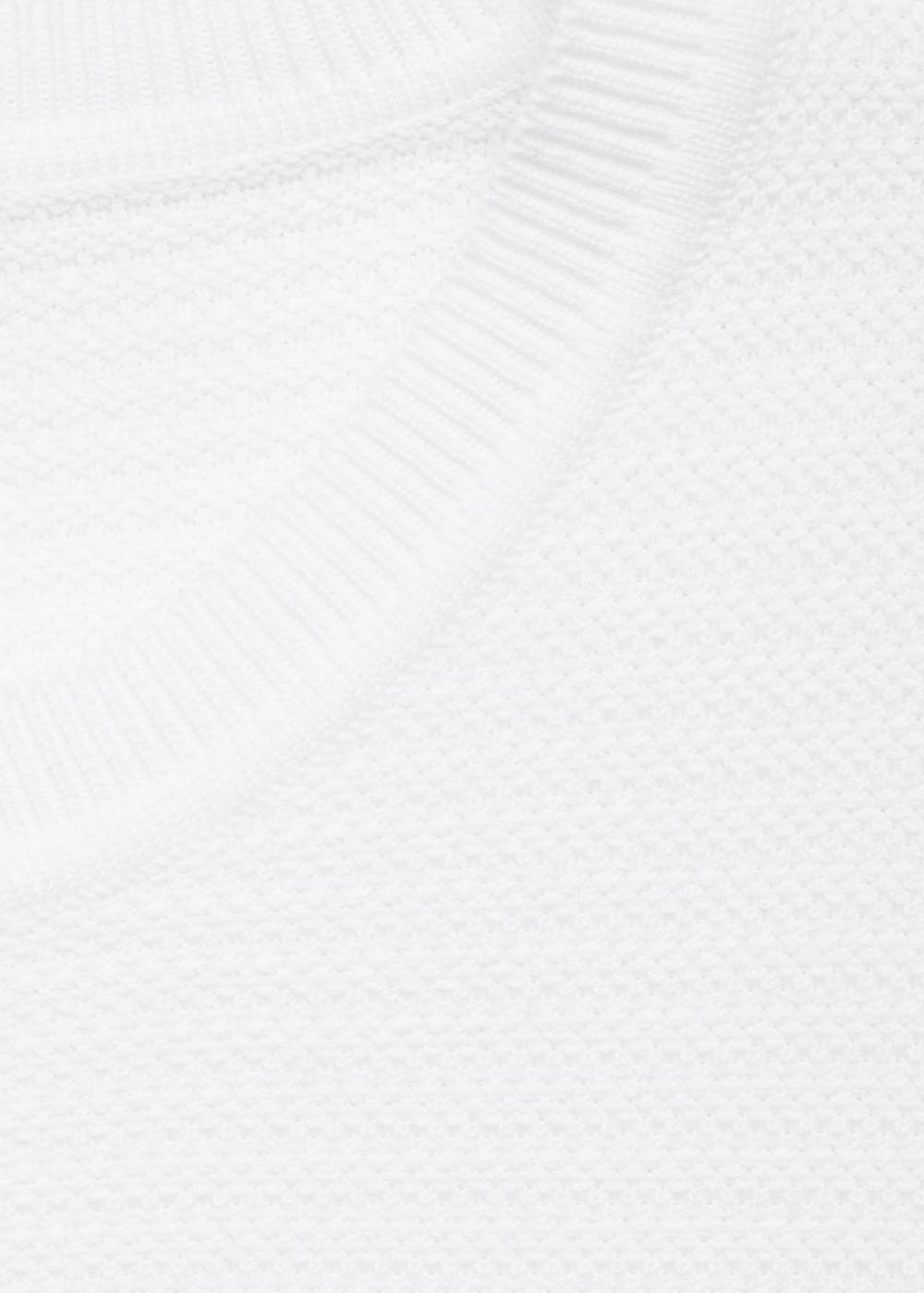 Mango Strick-T-Shirt aus Tencel mit Zopfmuster Outlet