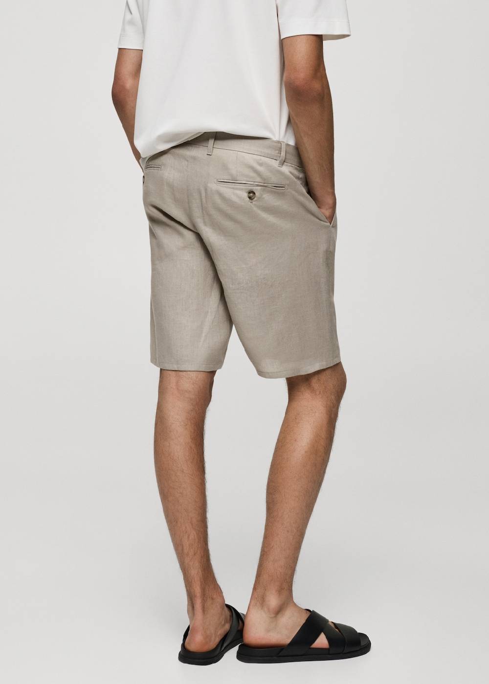 Mango Slim-Fit-Bermudashorts aus 100 % Leinen Auslauf