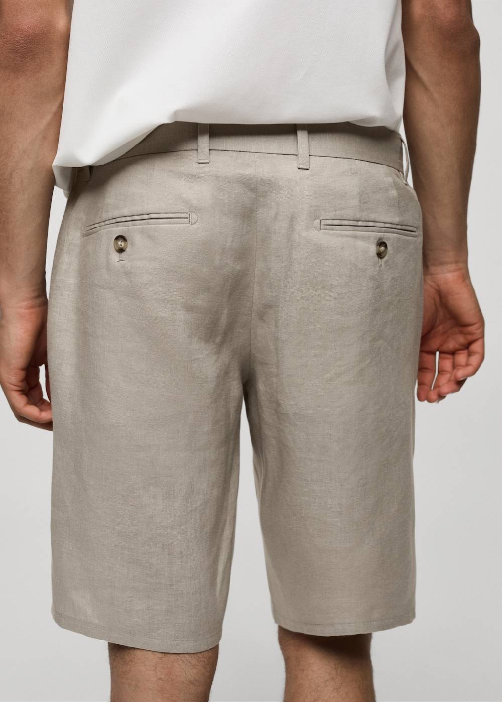 Mango Slim-Fit-Bermudashorts aus 100 % Leinen Auslauf