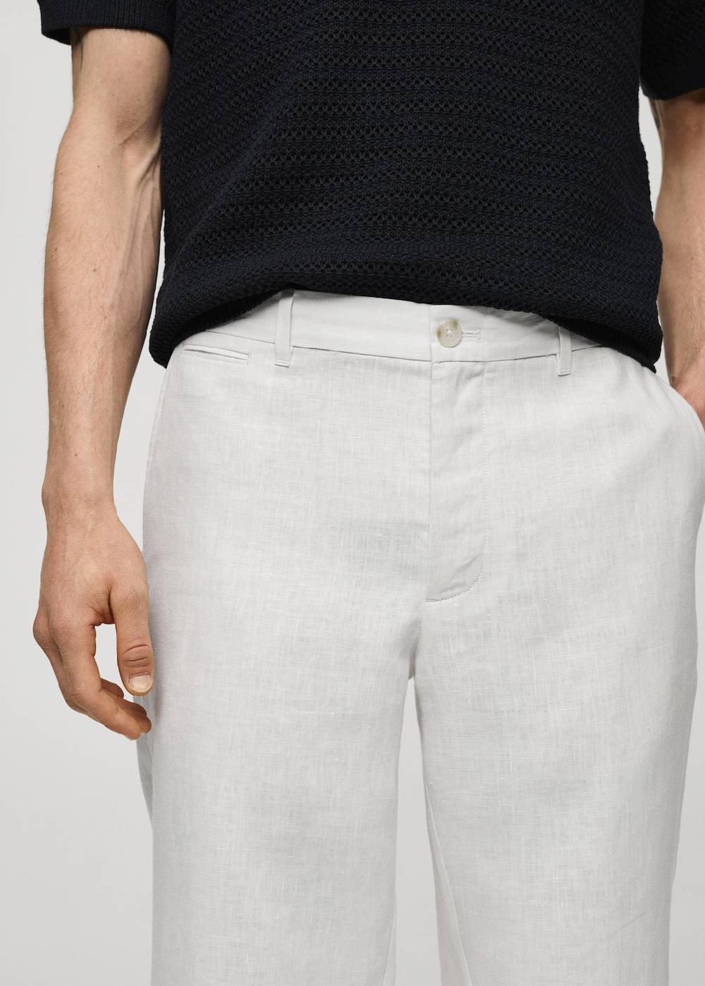 Mango Slim Fit-Hose aus 100 % Leinen Hotsell