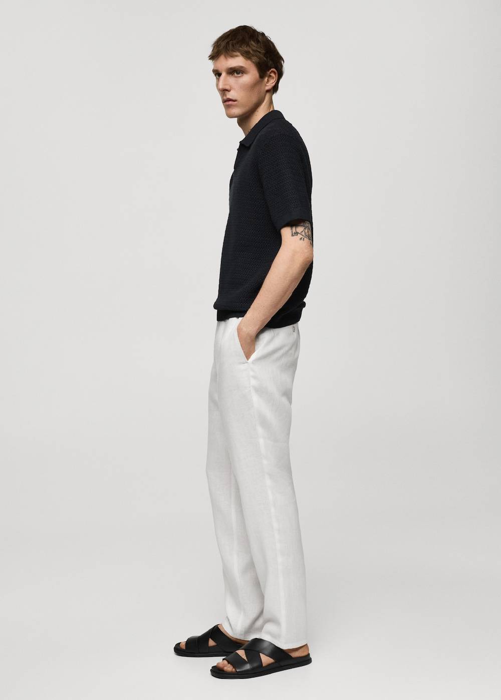 Mango Slim Fit-Hose aus 100 % Leinen Hotsell