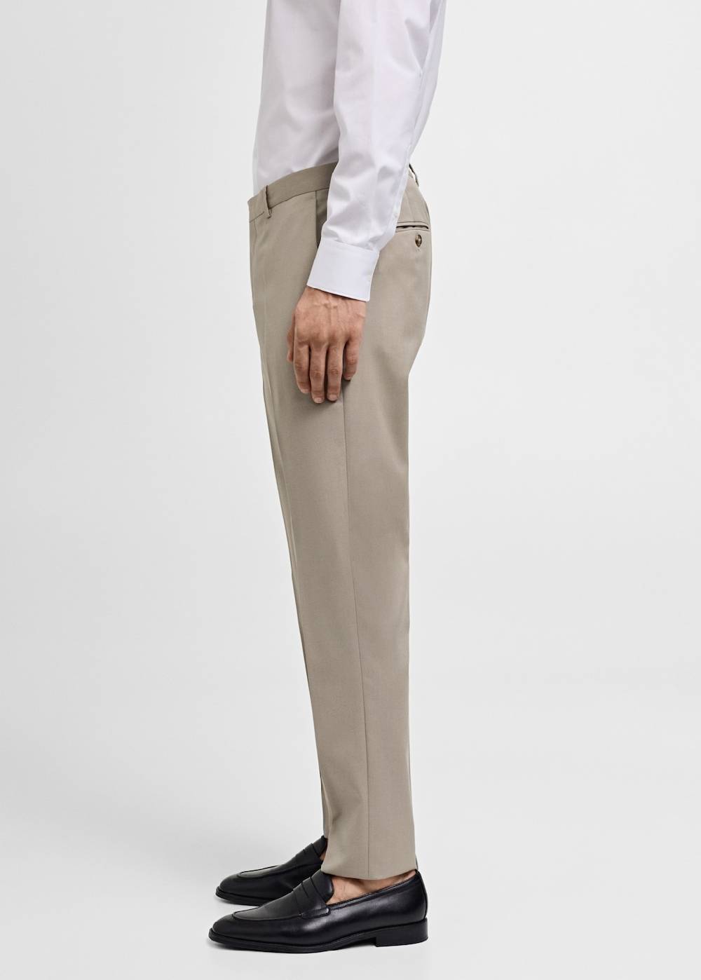 Mango Slim-Fit-Anzughose aus 100 % Schurwolle im Angebot