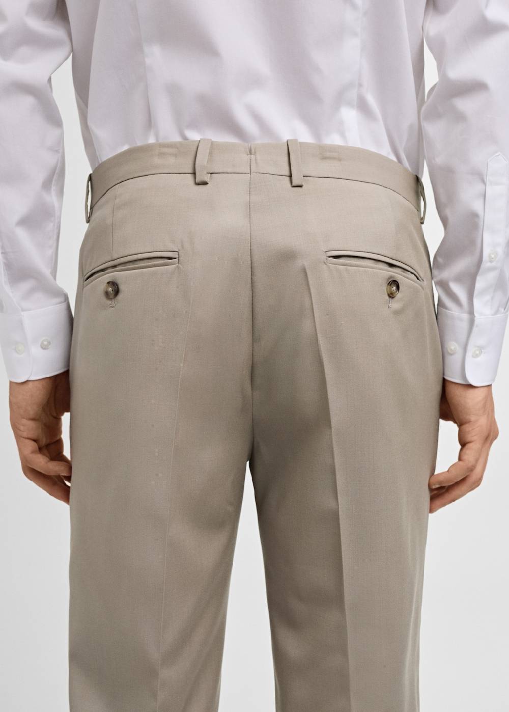 Mango Slim-Fit-Anzughose aus 100 % Schurwolle im Angebot
