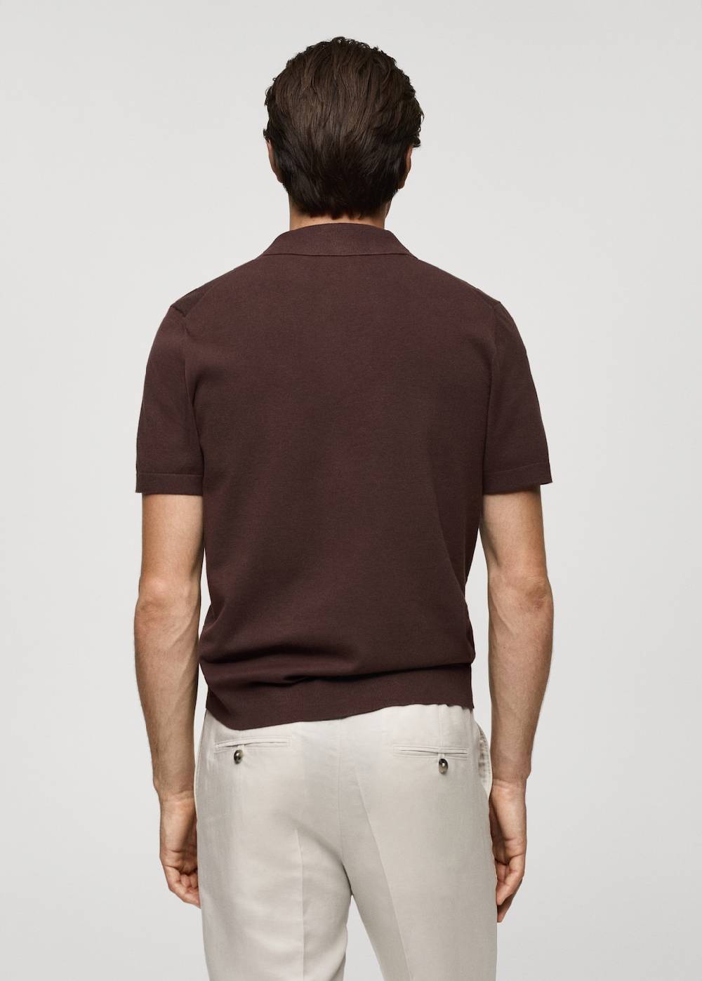 Mango Feinstrick-Poloshirt Fabrik Onlineshop