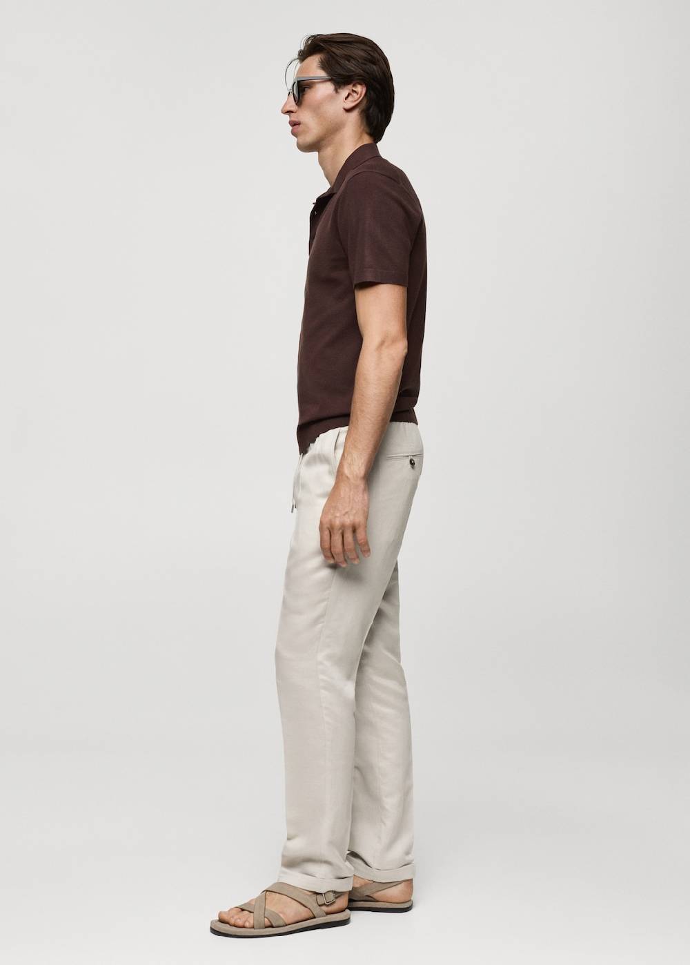 Mango Feinstrick-Poloshirt Fabrik Onlineshop