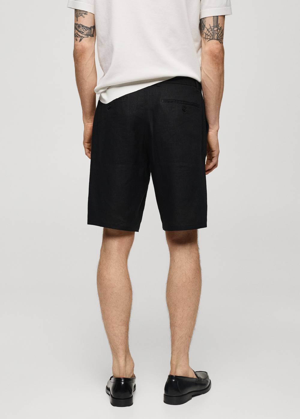 Mango Slim-Fit-Bermudashorts aus 100 % Leinen Sonderangebot
