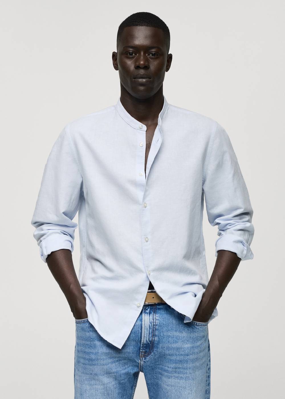 Mango Classic Fit-Leinenhemd Versandkostenfrei