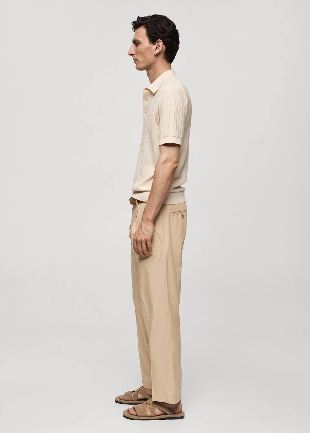 Mango Poloshirt aus 100 % Baumwolle mit Mikrostruktur Exklusivangebot
