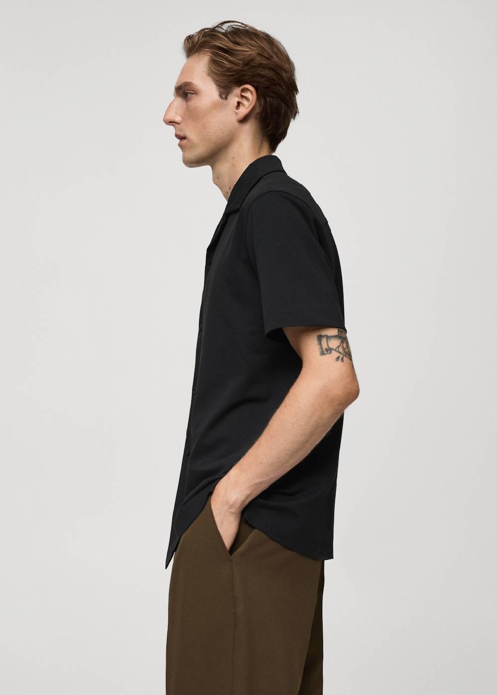 Mango Baumwollhemd mit Bowlingkragen Cyber Monday