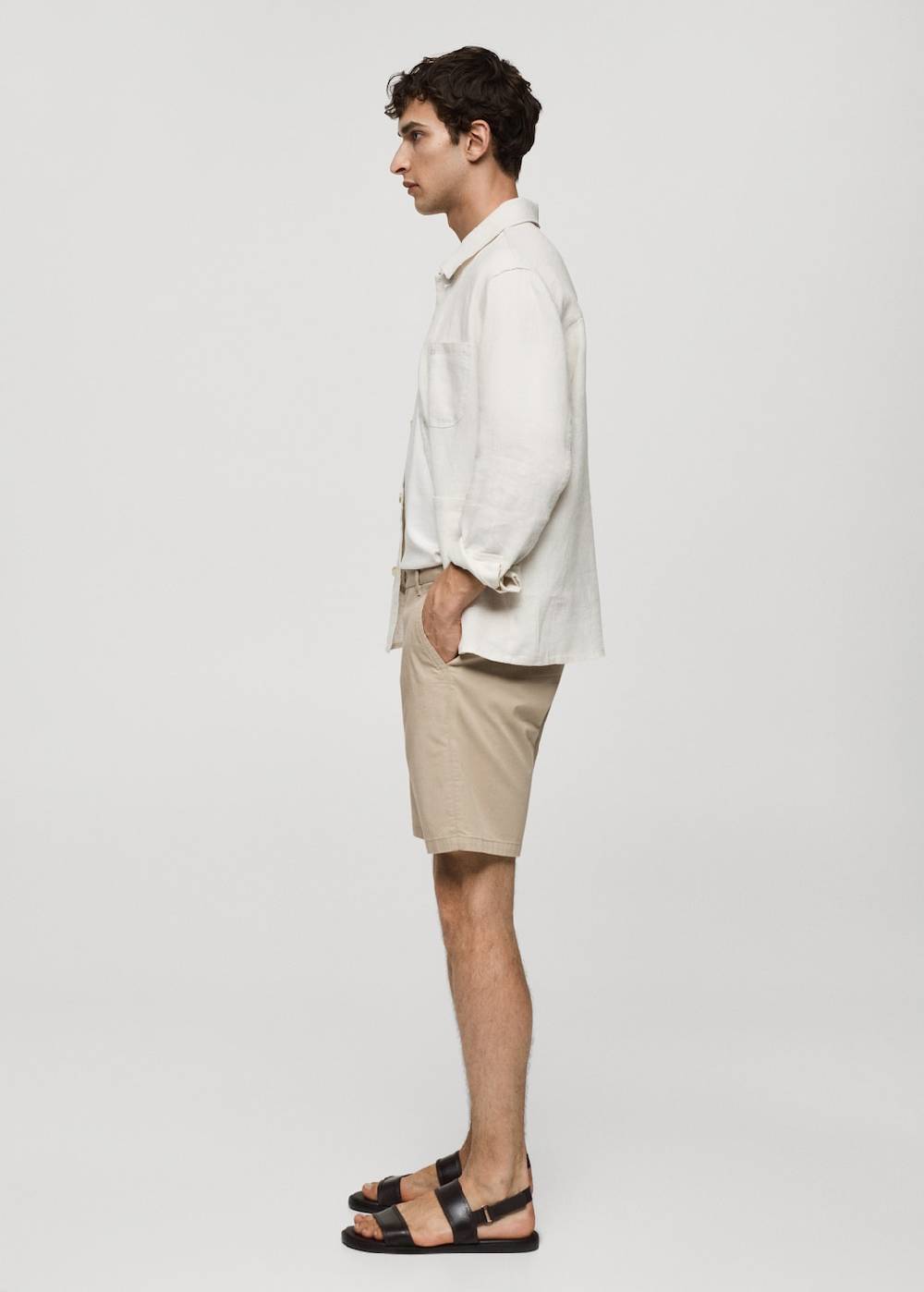 Mango Slim-Fit-Bermudashorts im Chino-Stil aus Baumwolle Vatertagsangebot