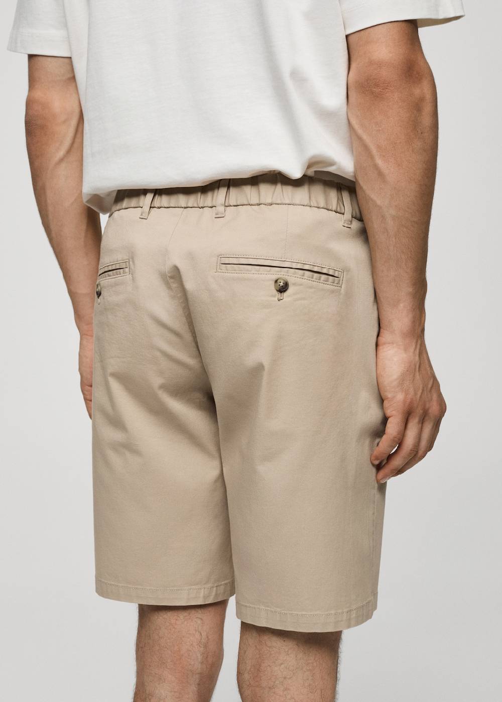 Mango Slim-Fit-Bermudashorts im Chino-Stil aus Baumwolle Vatertagsangebot