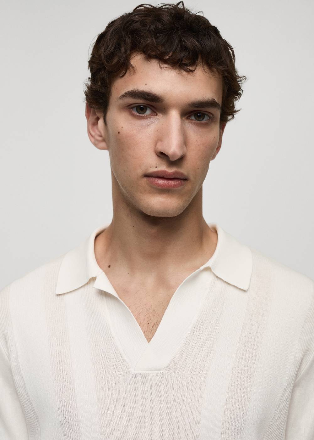 Mango Rippstrick-Poloshirt Jubiläumsangebot