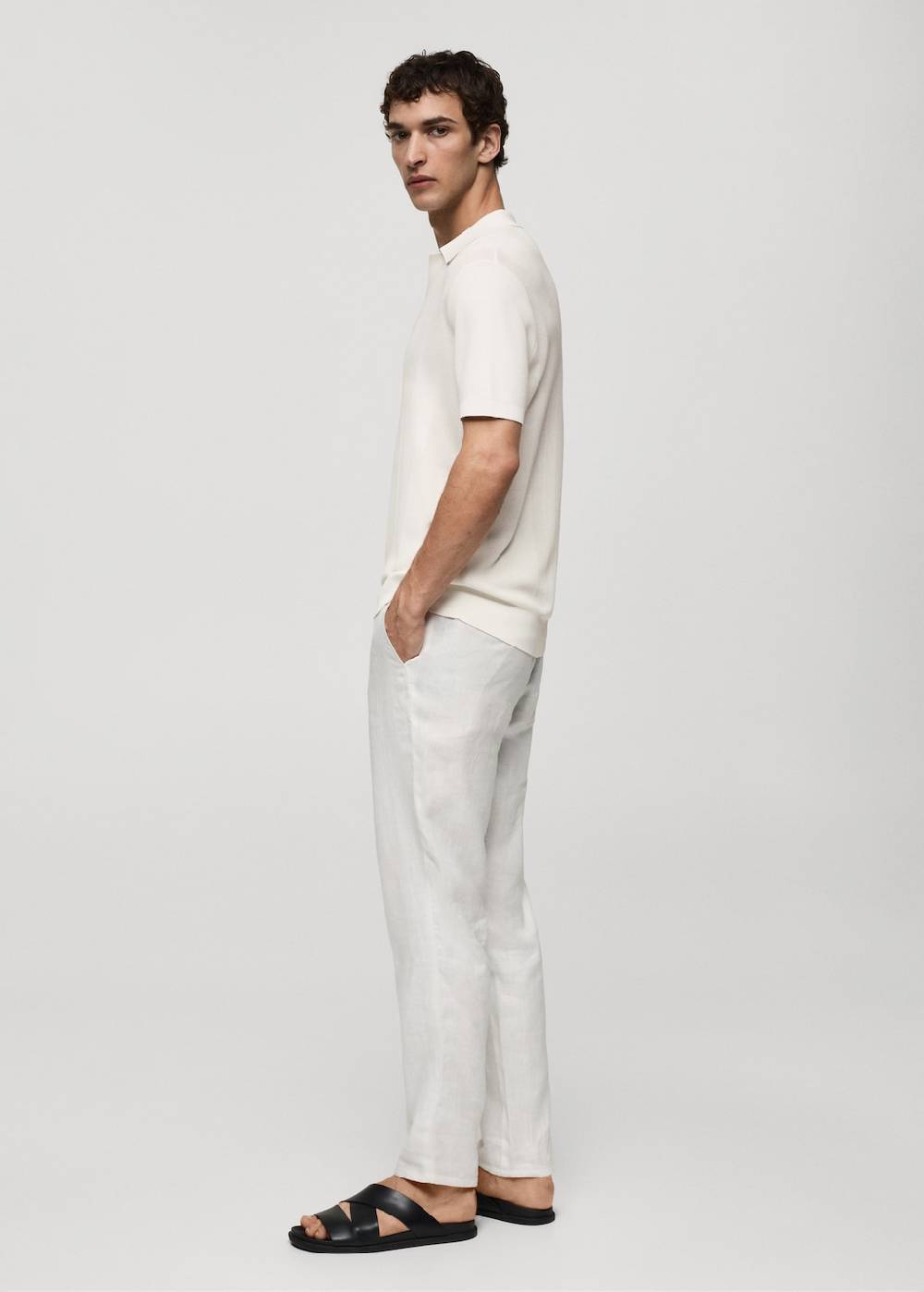 Mango Rippstrick-Poloshirt Jubiläumsangebot
