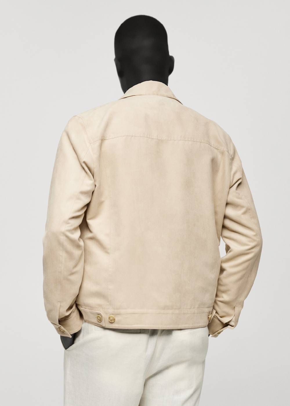 Mango Kurzjacke mit Wildledereffekt und Taschen Top Angebot