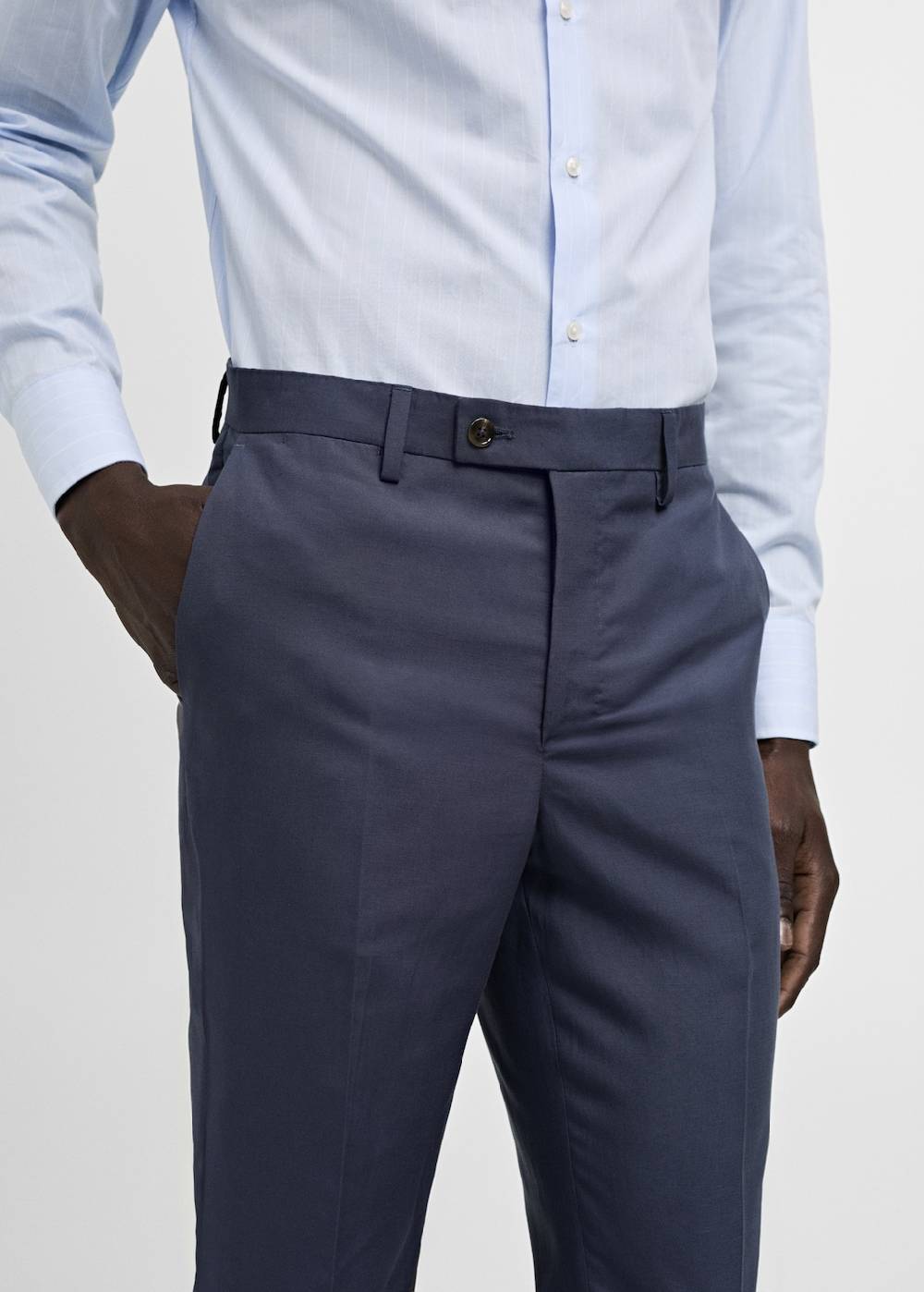 Mango Slim Fit-Anzughose aus Stretchstoff Große Rabatte