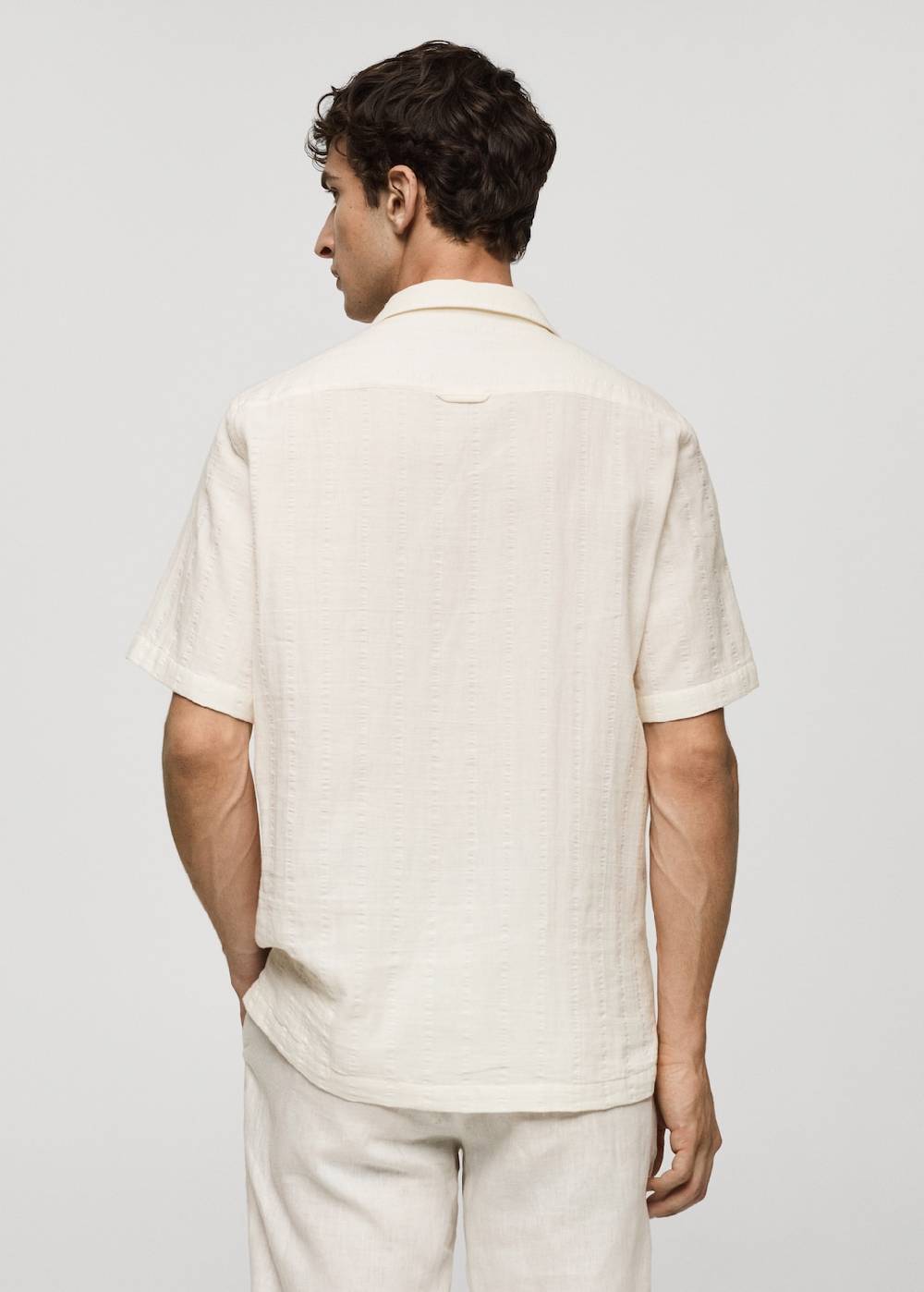 Mango Regular Fit-Hemd aus Baumwoll-Kreppgewebe Saisonale Angebote