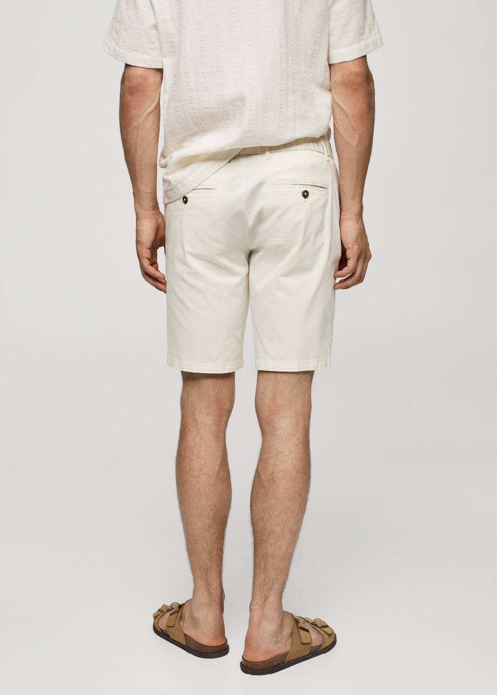 Mango Slim-Fit-Bermudashorts im Chino-Stil aus Baumwolle Räumungsverkauf