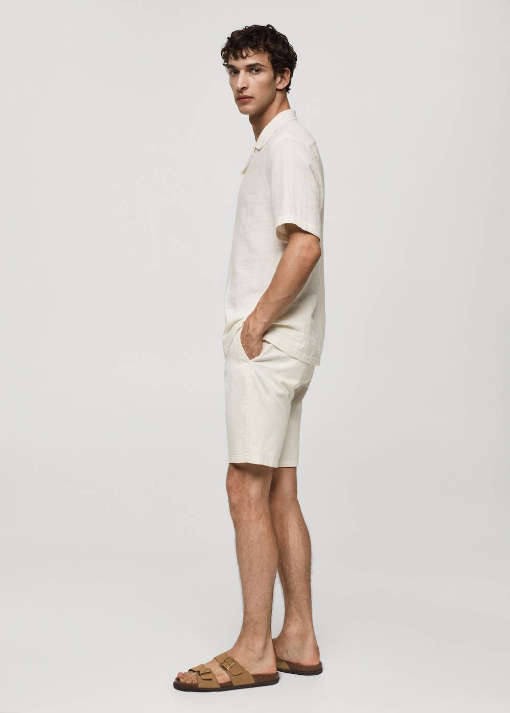 Mango Slim-Fit-Bermudashorts im Chino-Stil aus Baumwolle Räumungsverkauf