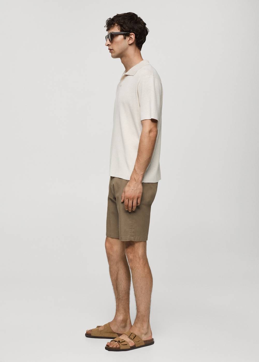 Mango Slim-Fit-Bermudashorts im Chino-Stil aus Baumwolle Tägliche Deals
