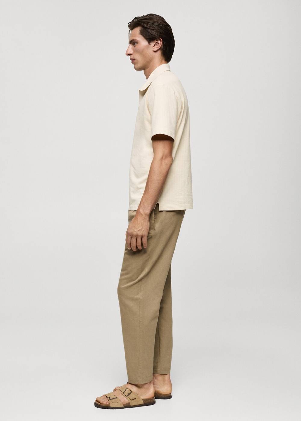 Mango Geripptes Regular-Fit-Poloshirt aus Baumwolle VIP-Rabatte