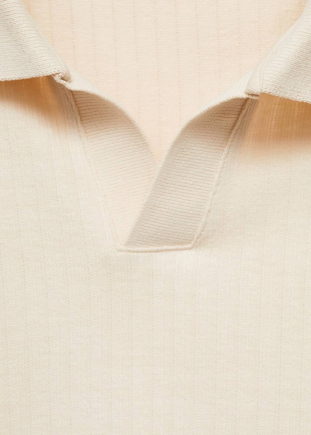 Mango Geripptes Regular-Fit-Poloshirt aus Baumwolle VIP-Rabatte