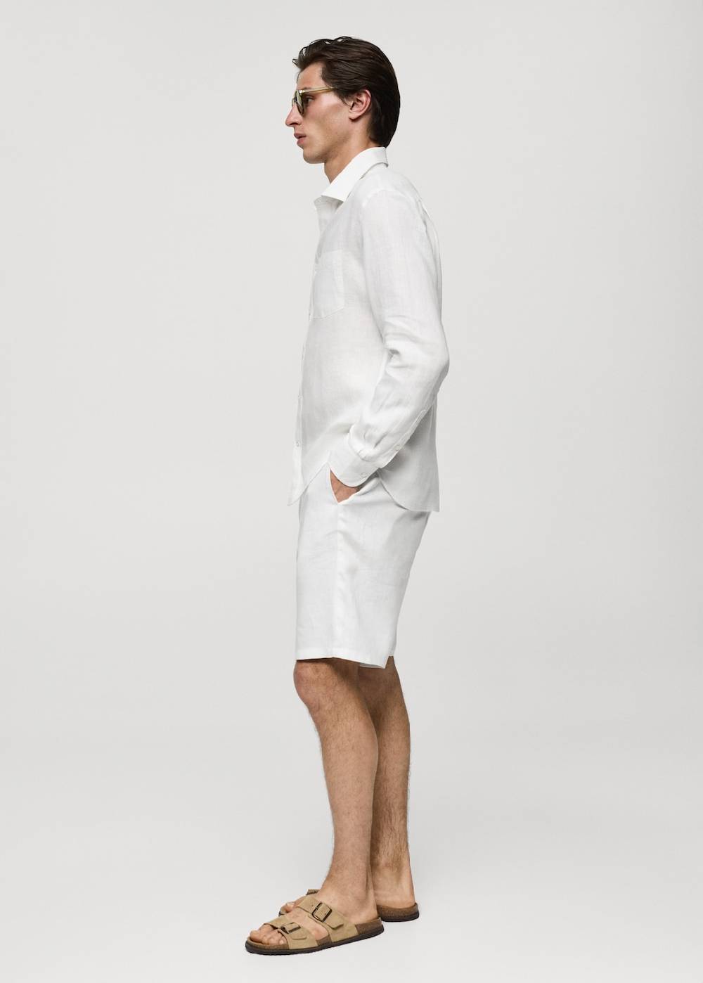 Mango Classic-Fit-Hemd aus 100 % Leinen Kostenlose Rückgabe