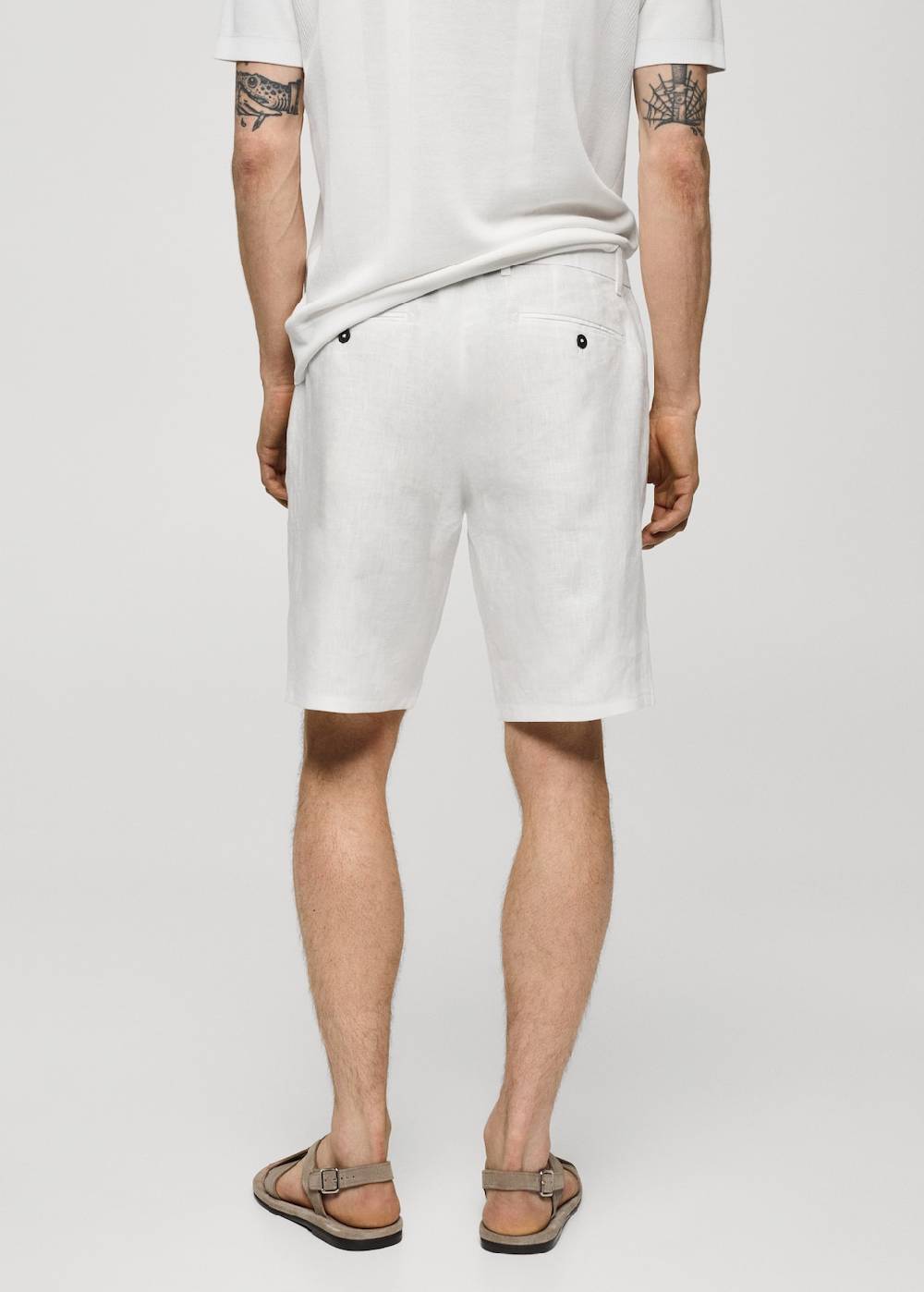 Mango Slim-Fit-Bermudashorts aus 100 % Leinen Letzte 2 Tage