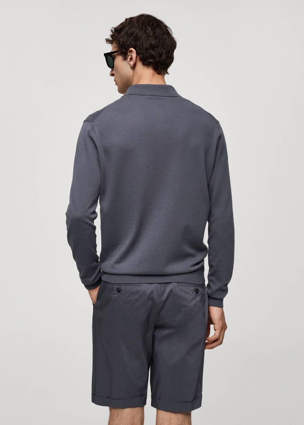 Mango Strick-Poloshirt aus 100 % Baumwolle Letzter Tag