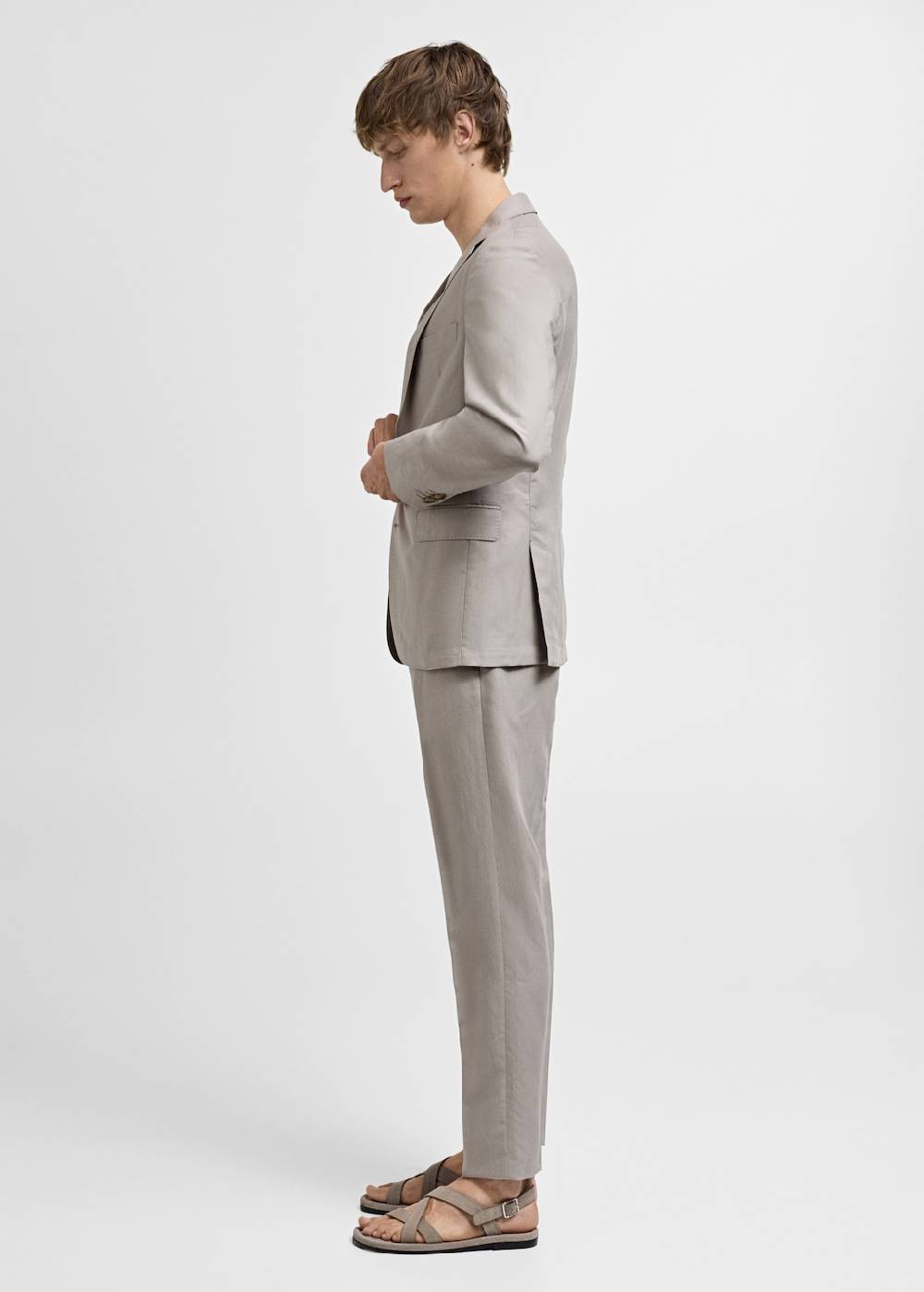 Mango Slim Fit-Anzughose aus Leinenmix Bis zu 50% Rabatt
