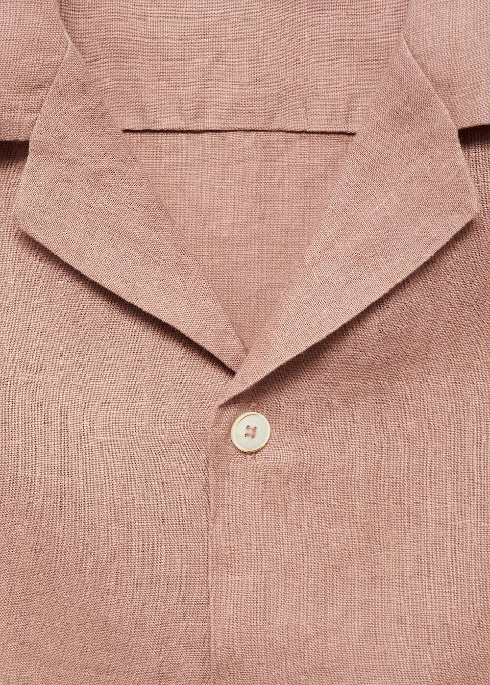 Mango Regular Fit-Hemd aus 100 % Leinen Nur noch ein Tag übrig