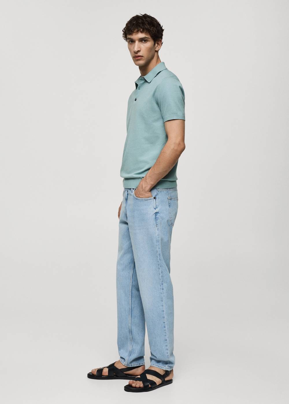 Mango Feinstrick-Poloshirt Riesige Rabatte