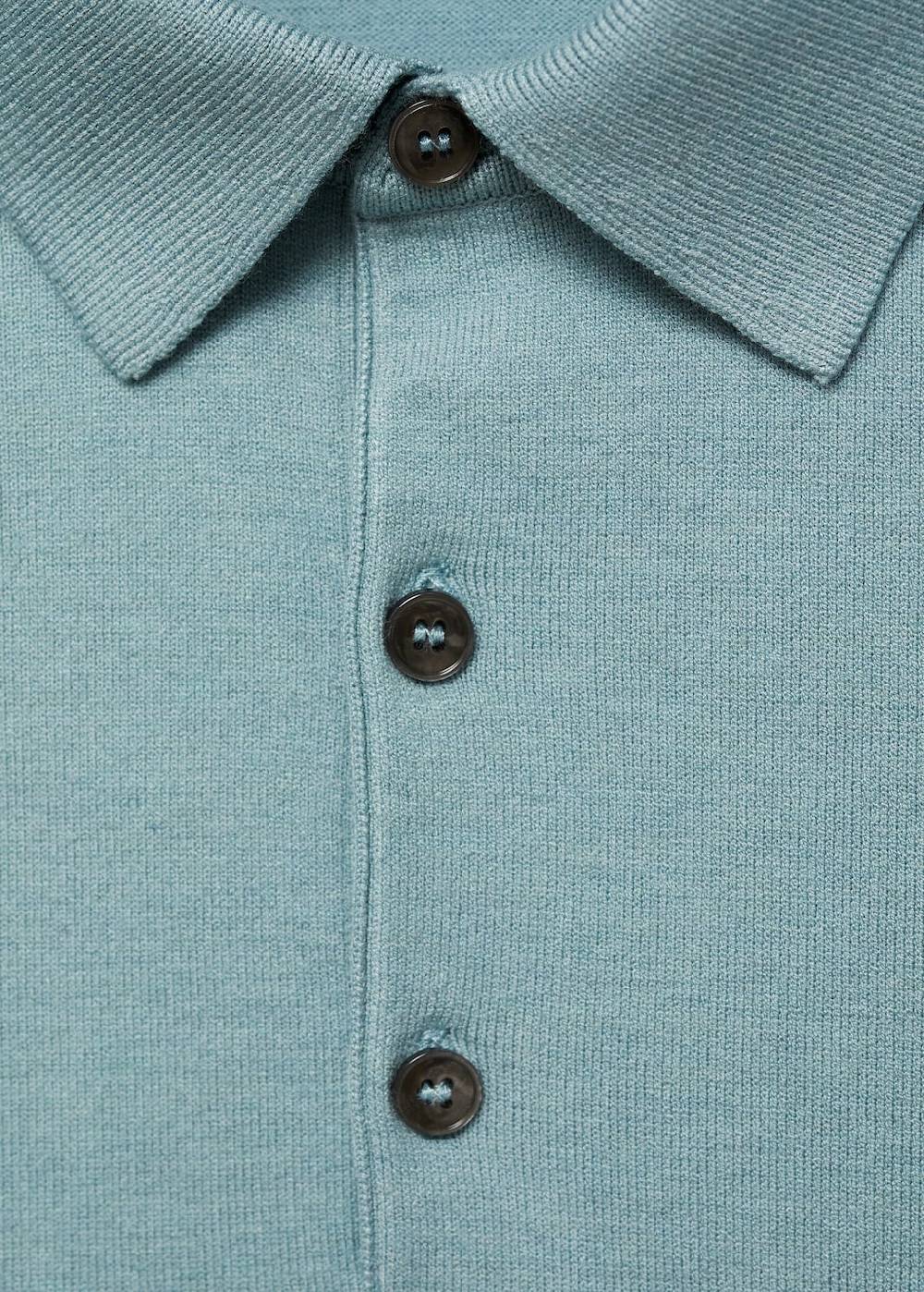 Mango Feinstrick-Poloshirt Riesige Rabatte
