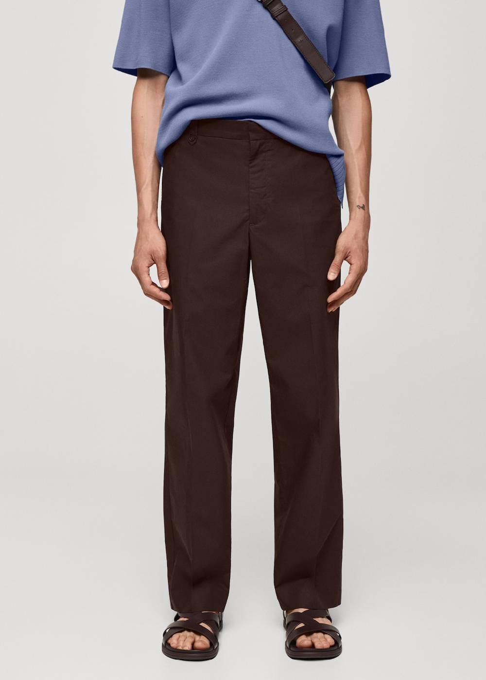 Mango Regular Fit-Hose aus 100 % Baumwolle 50% Rabatt mit kostenlosem Versand