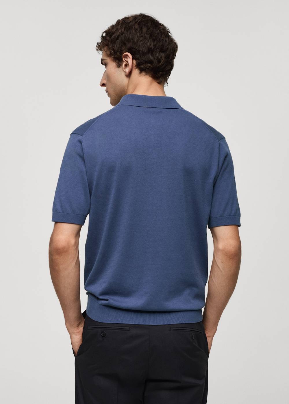 Mango Strick-Poloshirt aus 100 % Baumwolle Outlet