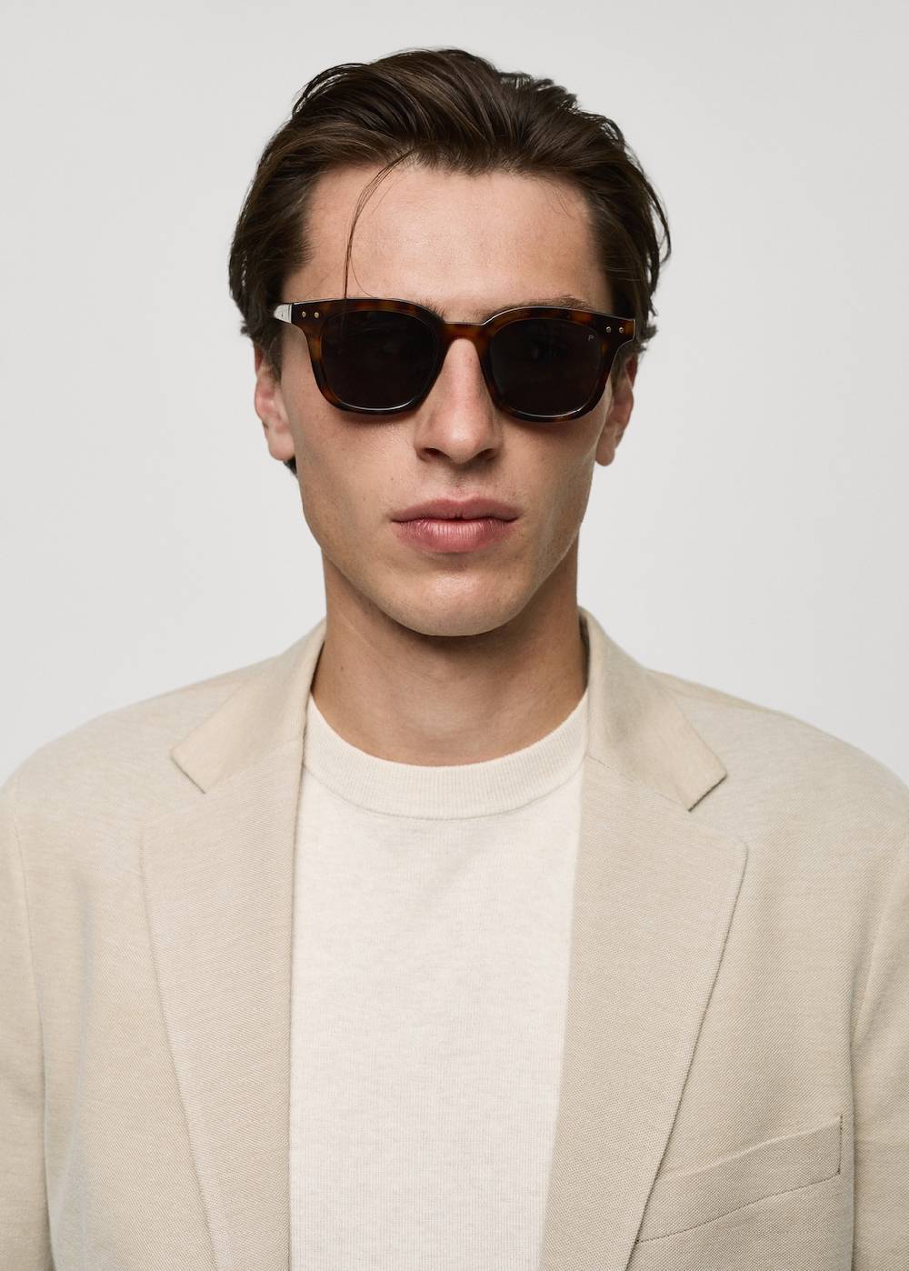 Mango Strukturierter Slim Fit-Baumwollblazer Auslauf