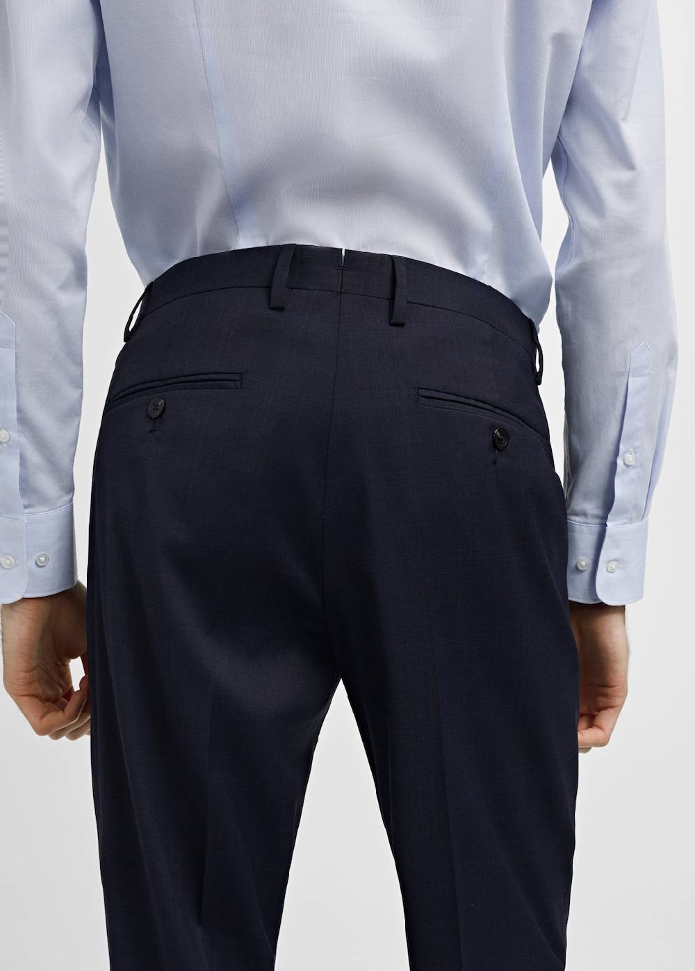 Mango Slim Fit-Anzughose aus Stretchstoff Schlussverkauf