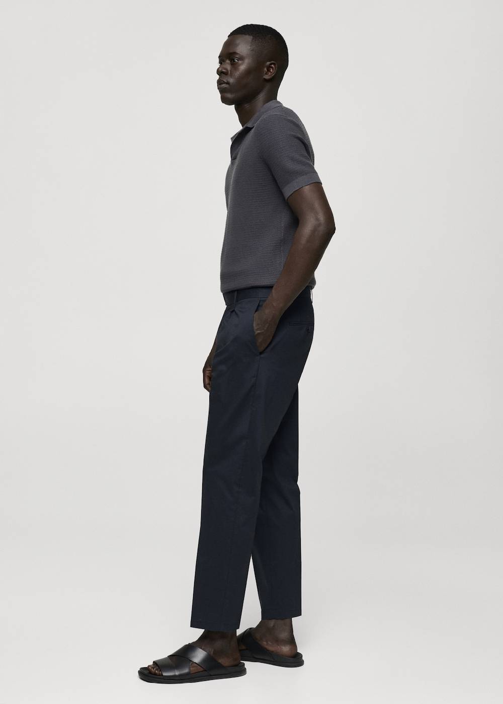 Mango Slim Fit-Bundfaltenhose aus Baumwolle Fabrikpreis