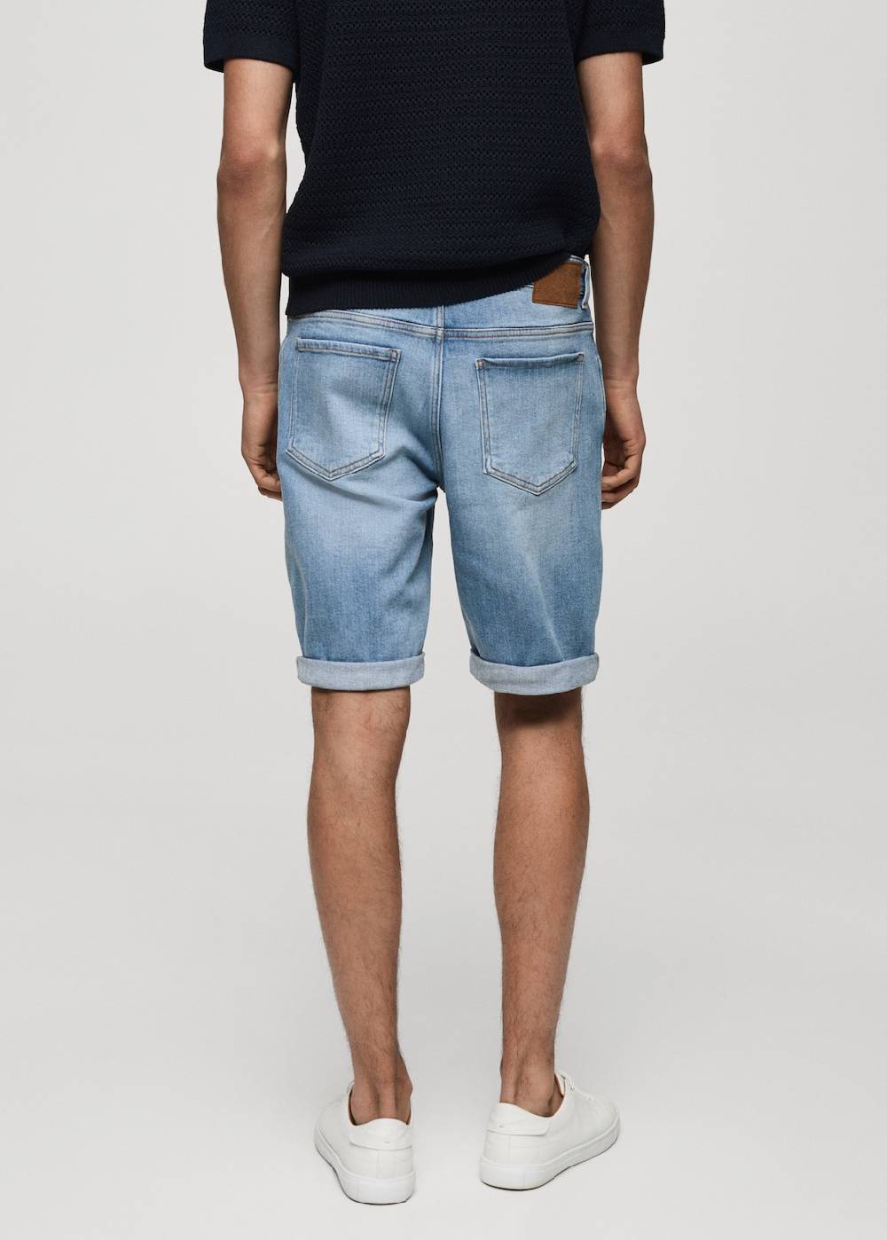 Mango Slim Fit-Jeans-Bermudashorts Günstig kaufen
