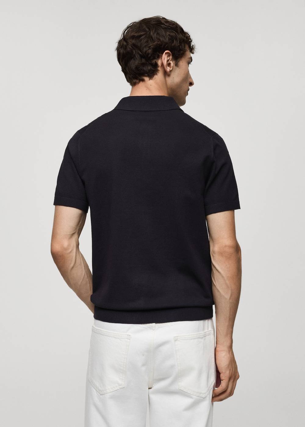 Mango Feinstrick-Poloshirt Großer Ausverkauf