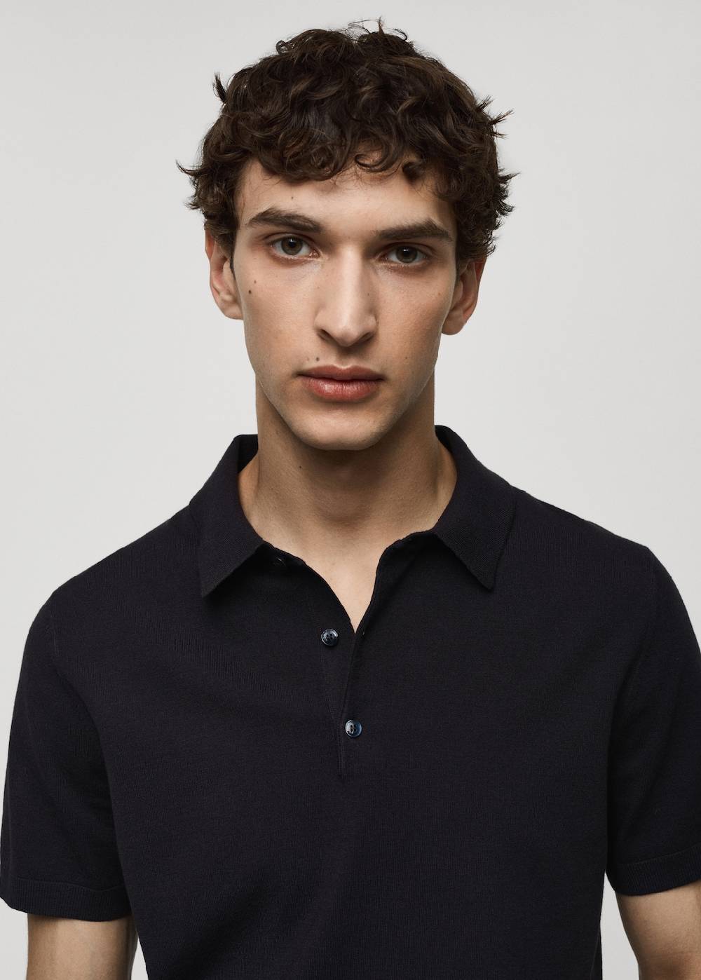 Mango Feinstrick-Poloshirt Großer Ausverkauf